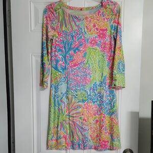 Lilly Pulitzer Vibrant Multicolor Long Sleeve Dress